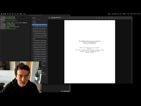George Hotz | Programming | twitchcore: a little RISC-V core | in Python | in Verilog | on FPGA thumbnail