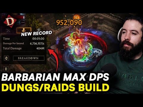 This Barbarian Build Broke My DPS Record! 2026 META for Dungeons & Raids in Diablo Immortal thumbnail