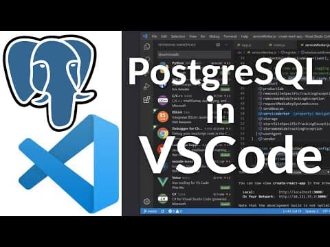 How To Connect to PostgreSQL Database in Visual Studio Code and Run SQL Queries thumbnail