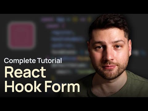 React Hook Form - Complete Tutorial (with Zod) thumbnail