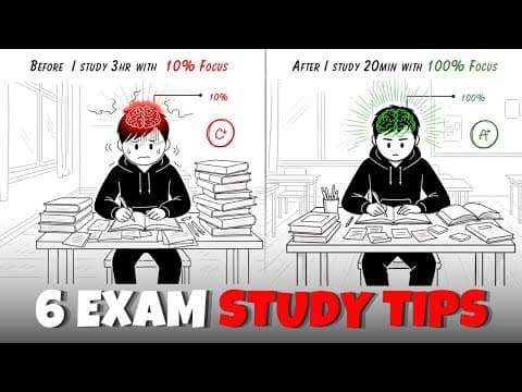 📚 6 Tips to Study for Exams That Actually Work! | Best Way to Study for Exams in English 🎯 thumbnail