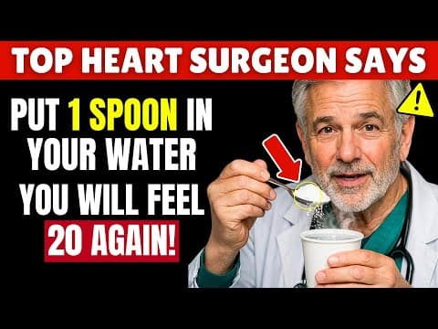 Don't Drink Plain Water Again After 60 — THIS #1 Trick Boosts Blood Flow Instantly | Senior Health thumbnail