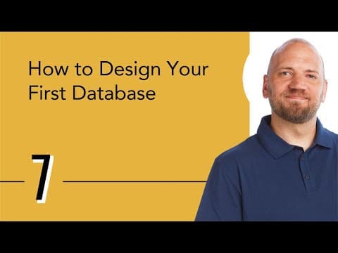 How to Design Your First Database thumbnail