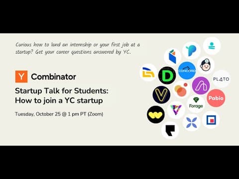 YC Startup Talk for Students, 2022 thumbnail