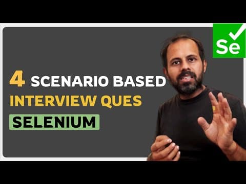 #AskRaghav | 4 Scenario based Selenium Interview Ques thumbnail