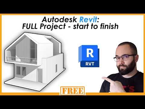 Autodesk Revit - Full Beginner Course | Complete Project - Start to finish thumbnail