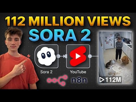 100% Automated Sora 2 Home Camera Shorts in n8n (Full Guide) thumbnail