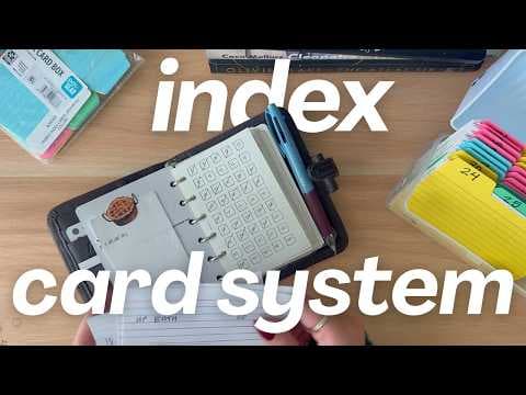 Index Card System + How I Use It in My Planner ⭐ thumbnail
