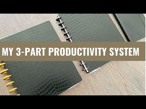 My 3 Part Productivity System to Stay Organized thumbnail