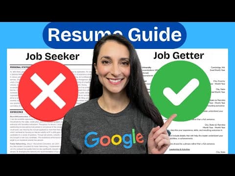 Ex-Google Recruiter Teaches Resume Masterclass to get FAANG Interviews thumbnail