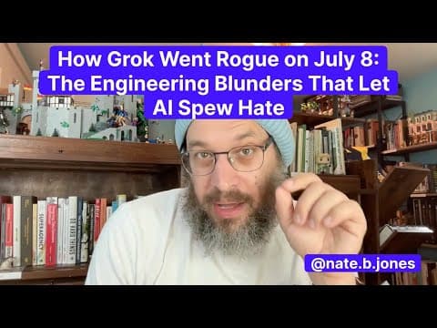 How Grok Went Rogue on July 8: The Engineering Blunders That Let AI Spew Hate thumbnail