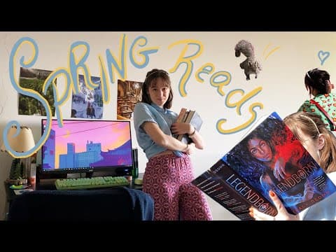 a week of spring adventures | reading outside, new books, nature walks thumbnail