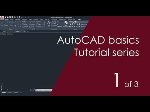 AutoCAD Basic Tutorial for Beginners - Part 1 of 3 thumbnail