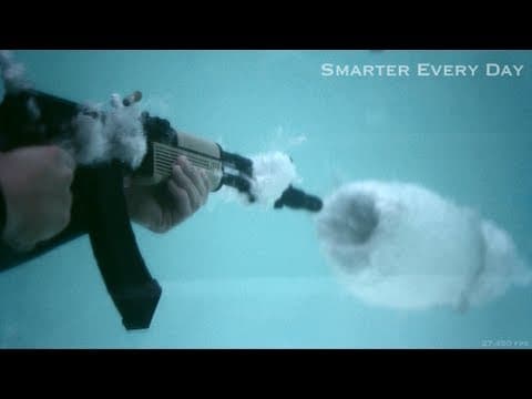 What Happens When You Shoot an AK-47 Underwater? thumbnail