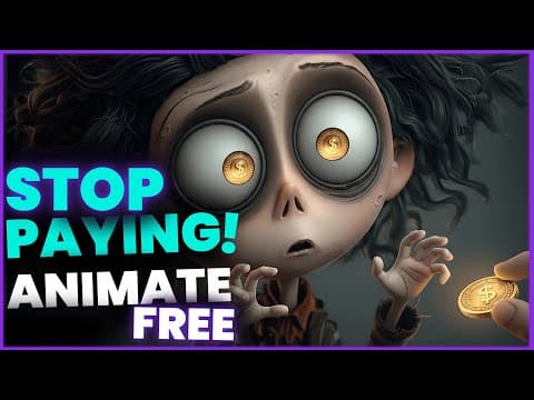 How to Make a Cinematic AI Movie for FREE Consistent Characters Tutorial thumbnail