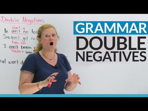 English Grammar: Fix your double negatives! thumbnail