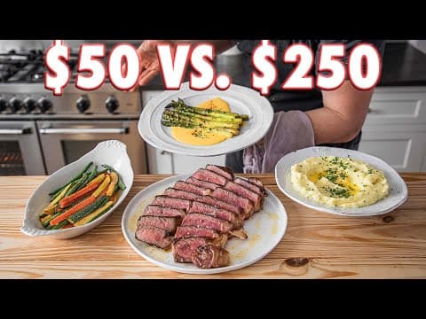$50 Steakhouse Dinner Vs. $250 Steakhouse Dinner | But Cheaper thumbnail
