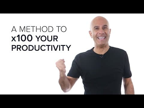 A Method To x100 Your Productivity | Robin Sharma thumbnail