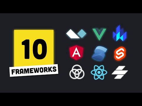 I built the same app 10 times // Which JS Framework is best? thumbnail
