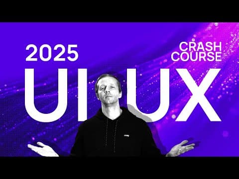 The 2025 UI/UX Crash Course for Beginners - Learn Figma thumbnail