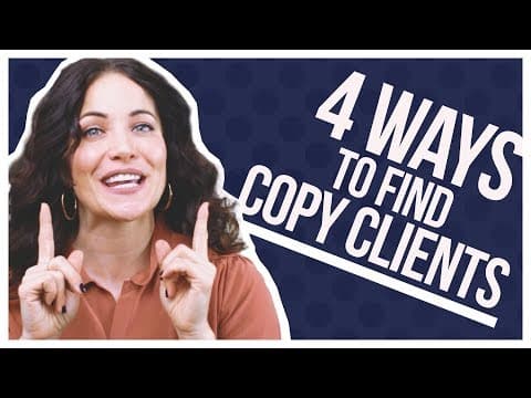 How To Get Clients: 4 Copywriting Tips For Beginners thumbnail