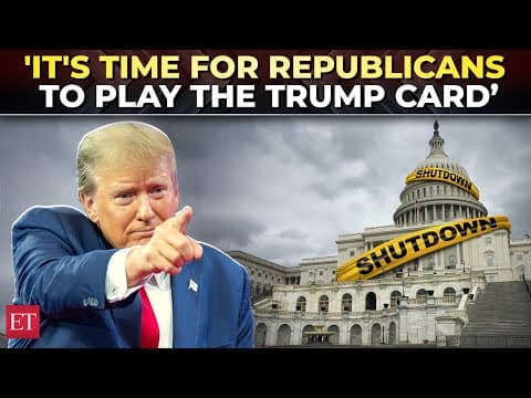‘Time to use nuclear option’: Trump tells Republicans to end Senate filibuster to stop govt shutdown thumbnail