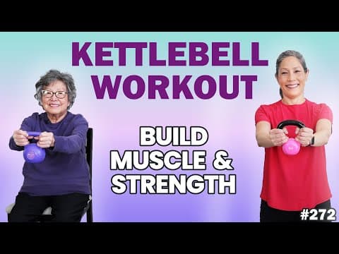 15 Min Kettlebell Workout for Seniors | Build Muscle & Strength thumbnail