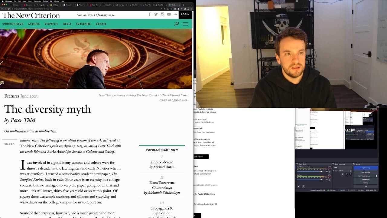 YouTube video player