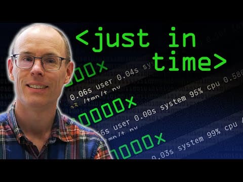 Just In Time (JIT) Compilers - Computerphile thumbnail