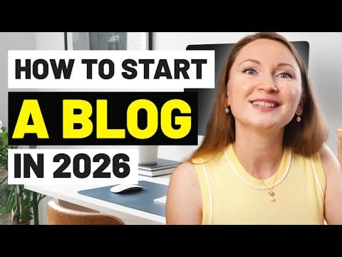 How to Start a Blog in 2026 - What I Would Do Differently If I'd Start Over thumbnail