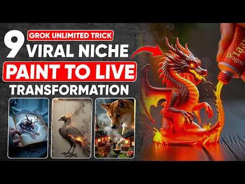 9 Hidden AI Niches for 2026 That No One Is Using Yet (Full Tutorial + Grok FREE Unlimited Hack) thumbnail