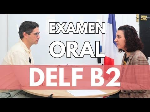 Production orale DELF B2 2025 - TEST COMPLET ! thumbnail