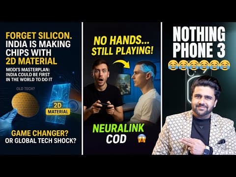 Tech News : India's AI Boom $10M OpenAI Deal, Chip Prototypes & Siri Integration, Nothing Phone 3 thumbnail