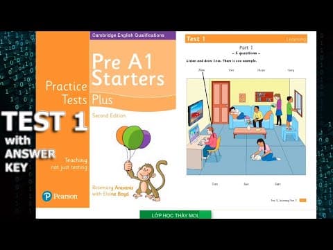 Starters PLUS 5 Practice Tests - Listening Test 1 | Lớp Học Thầy Mol thumbnail