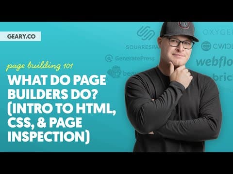 PB101: L02 - What Do Page Builders Do (Intro to HTML, CSS, & Page Inspection) thumbnail