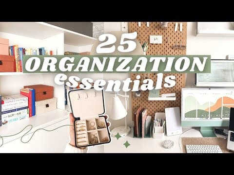 ORGANIZATION ESSENTIALS | amazon finds & organizing tips for small spaces thumbnail