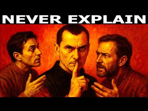 Never Explain Yourself — Power Dies There | Machiavelli thumbnail