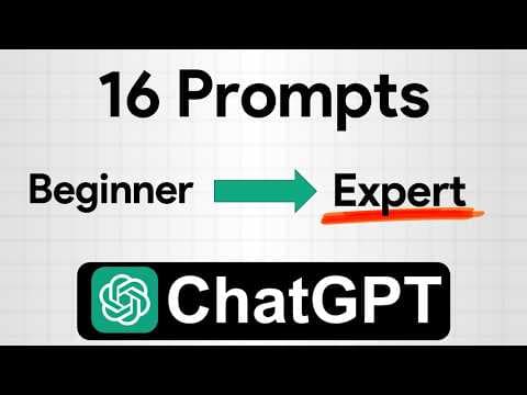 ChatGPT Tutorial 2025 - [Become An AI Power User in 30 Minutes] thumbnail