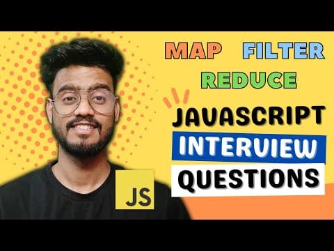 Javascript Interview Questions ( map, filter and reduce ) - Polyfills and Output Based Questions thumbnail