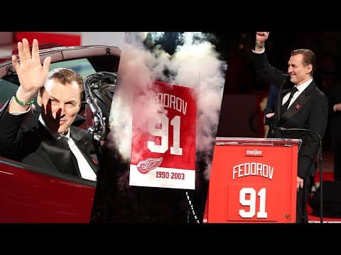 Red Wings retire #91 for Sergei Fedorov thumbnail