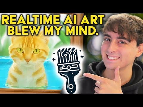 THIS is the Future of AI Art: Realtime AI Drawing! FREE/Run it locally thumbnail