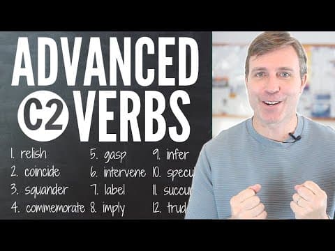 Advanced Verbs (C2) to Build Your Vocabulary thumbnail