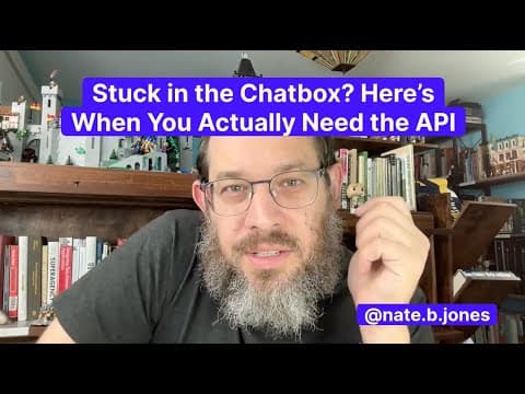When Should You Use an AI API Instead of Chat? thumbnail