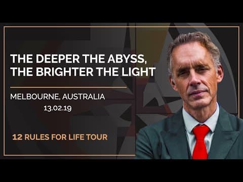 Lecture: 12 Rules for Life Tour - Melbourne, Australia. thumbnail