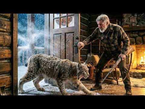 Man Let Freezing Little Bobcat come in to his house – How It Repaid Him Is Unbelievable!! thumbnail