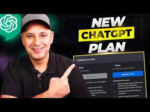 ChatGPT Just Released its Best Plan Yet - ChatGPT Teams thumbnail