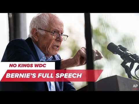 Bernie Sanders No Kings Rally DC | Full Speech thumbnail