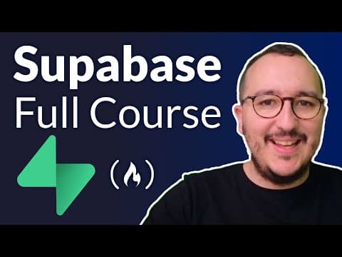 Learn Supabase (Firebase Alternative) – Full Tutorial for Beginners thumbnail