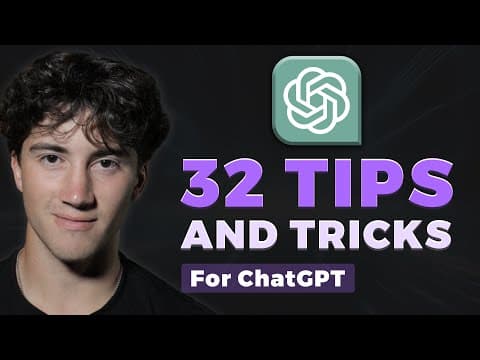32 ChatGPT Tips for Beginners in 2023! (Become a PRO!) thumbnail