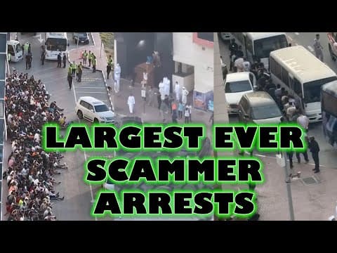 The largest ARREST of scammers in the world! thumbnail